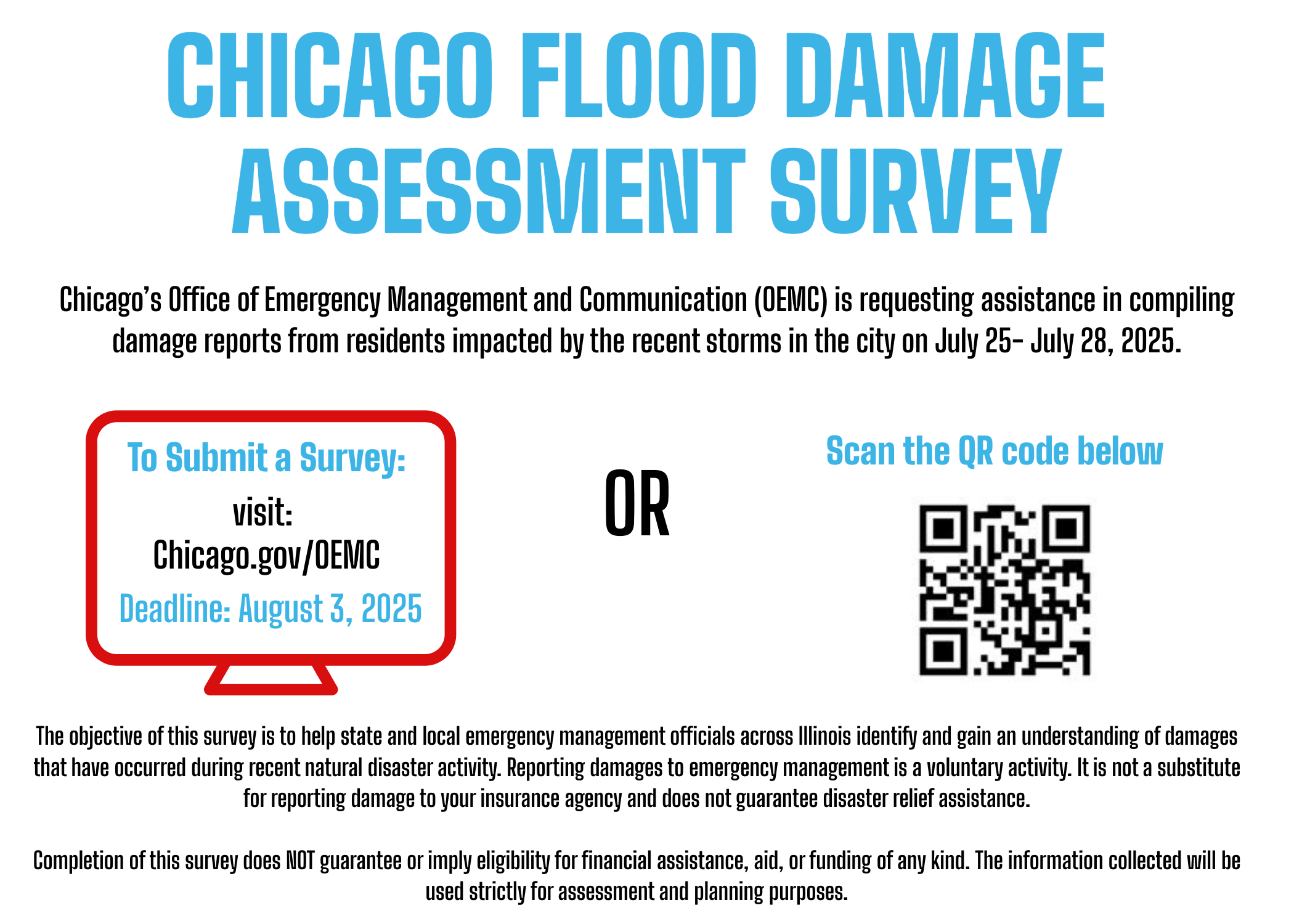 Flooding Assessment Survey Flyer